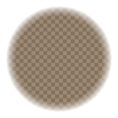 Abstract transparent circle with blurred edges simple graphic element for design projects isolated on white background. EPS vector illustration