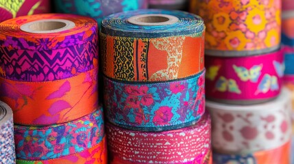 Colorful washi tapes