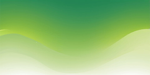 Abstract green wave background with light and gradient design