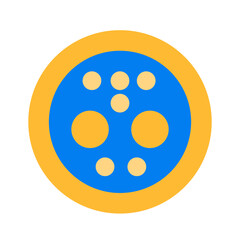 china port dc flat icon