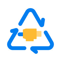 Obraz premium recycle parts flat icon