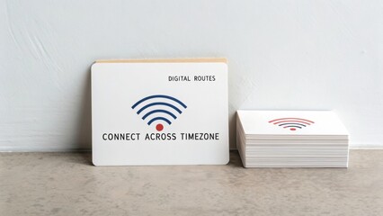 Digital Routes Logo Design for Global Connectivity Across Timezones