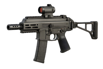 B&T APC9 Pro-K with Red Dot Sight &ndash; 3D Render, Transparent PNG