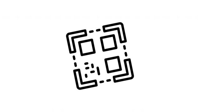 Iconic qr code design suitable for digital projects, technology concepts, scanning apps, modern business themes, web design, and informational graphics.
