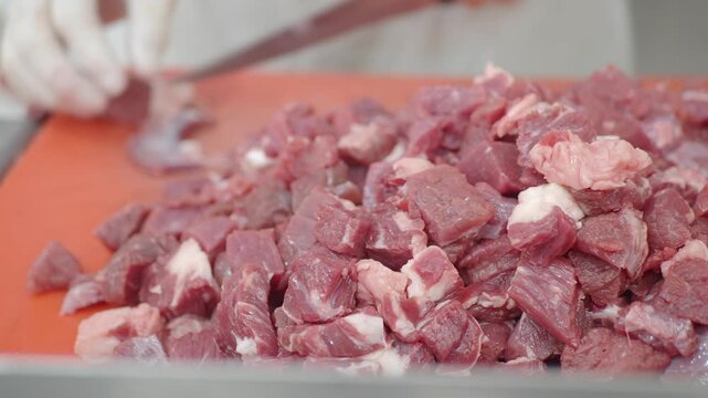 Cooking tender cuts of meat in a busy kitchen setting