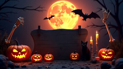 Halloween horror background