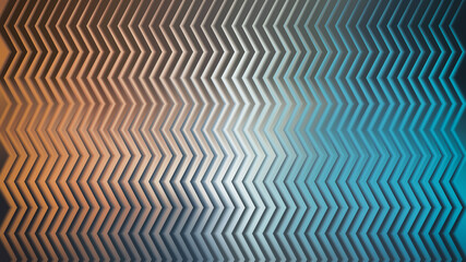 Abstract zigzag pattern with a gradient from orange to blue, creating a modern and visually appealing background for various design applications