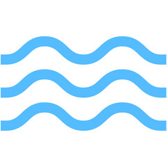 blue silhouette water symbol