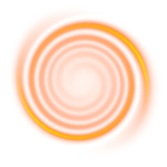 Bright orange Energy Spiral with Modern Abstract Feel