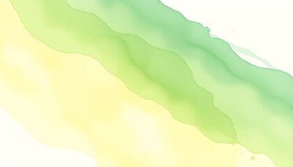 녹색에서노란색으로번지는추상수채화배경