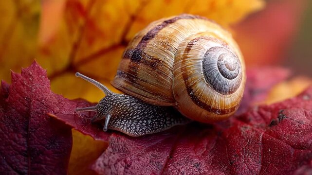 snail on a leaf