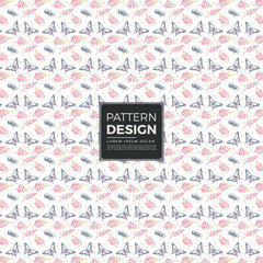 Delicate abstract floral pattern subtle geometric lines soft pink grey textile background vector