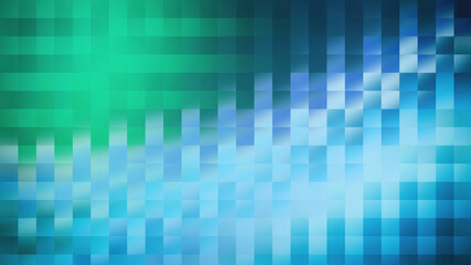 Abstract geometric background with a cool color scheme, featuring a pixelated or mosaiclike design with a modern and visually appealing aesthetic