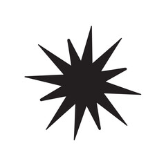 Radiant Black Spark Symbol Balancing Light and Modern Motion