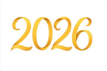 Golden 2026 year celebrating new year's eve