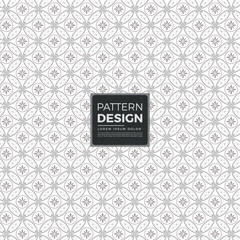 Subtle geometric floral repeating pattern design for background and textile applications vector