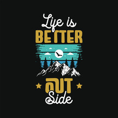 Mountain adventure vintage retro wildlife wilderness forest river pine trees wolf bear hill hiking lover campfire adventures typography great outdoors wanderlust wander graphics tshirt design