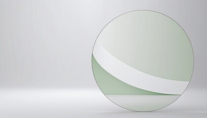 white egg on green background