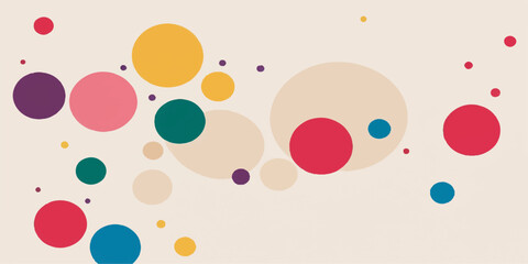 Colorful Easter eggs pattern with abstract circles bubble design vector illustration for card template background