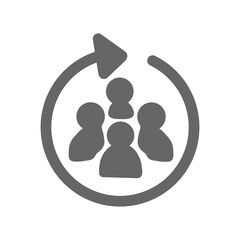 Team Development Icon / チーム成長のアイコン（人材育成・組織改善のシンボル）