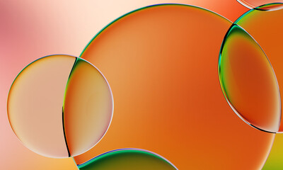 3D rendering, abstract colorful background, glowing circular art. Simple wallpaper