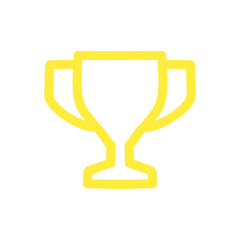 Trophy cup icon for success, achievement, and competition／成功・達成・競争を象徴するトロフィーアイコン