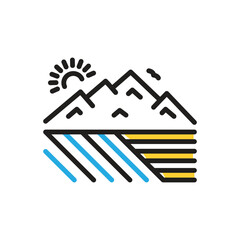 Multi color icon for extensive