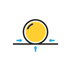 Multi color icon for surface