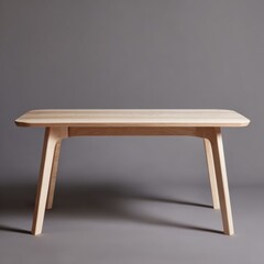 Minimalist Wooden Table Design for Contemporary Interior Settings