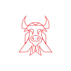 red bull with horns