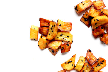 Daigaku imo with black sesame