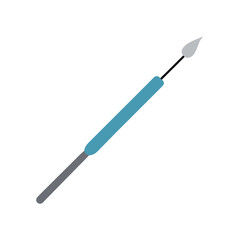 Naklejka premium Medical Needle Instrument Flat Icon tool healthcare