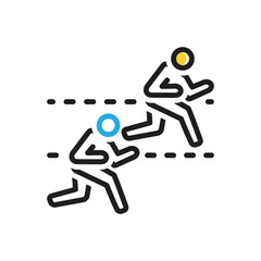 Multi color icon for compete