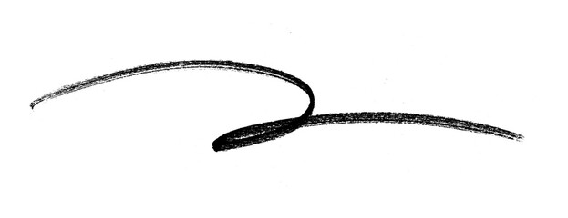 Black pencil hand writing strokes set on transparent