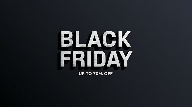 Black Friday sale up to 70 percent off discount offer