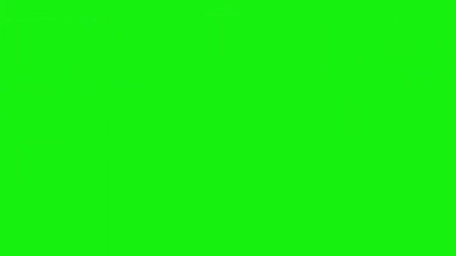 Green Screen Glitch Distortion Effect. VHS Static Transition Overlay Animation for Video Editing. Chromakey Digital Noise Flash Clip