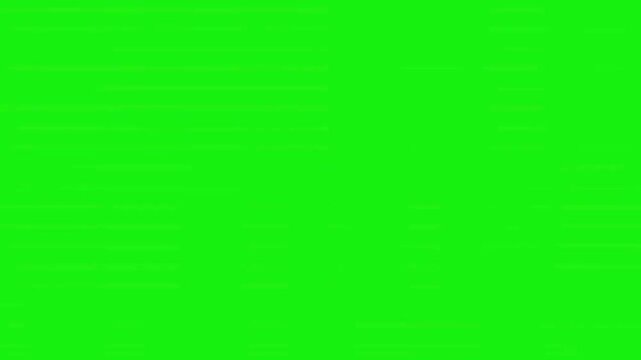 Green Screen Glitch Distortion Effect. VHS Static Transition Overlay Animation for Video Editing. Chromakey Digital Noise Flash Clip