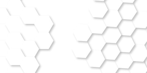 Abstract background with hexagon line, modern abstract vector polygonal pattern. Futuristic honeycomb mosaic white background. Hexagon concept design abstract technology.	