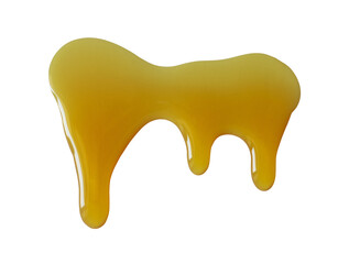 sweet honey melting isolated element