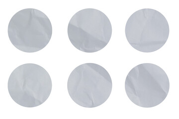 Sticker Round Shape Texture Paper 