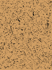Abstract Textured Tan Background with Organic Dark Markings Vector Illustration