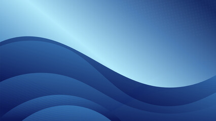 Deep Blue Corporate Abstract Wave Background