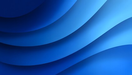 Fototapeta premium Abstract flowing waves of deep blue and lighter shades creating a modern and dynamic visual texture background design