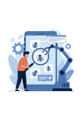 Automated bug detection and fixing in software development.