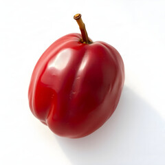 A beautiful red Date fruit placed on a linen white background