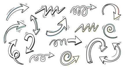 Arrow Collection - Hand Drawn Directional Designs for Creative Projects