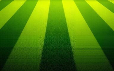 Lush green grass field with perfectly manicured stripes, showcasing vibrant colors and well maintained surface ideal for sports or recreational activities. High quality