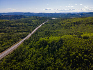 Vast green landscapes of Vladivostok, Russia