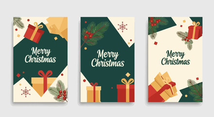 Festive Christmas Greetings Celebrate the Season with Joyful Holiday Cards in Various Designs
