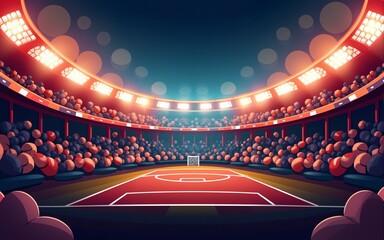 Vector layout design template for sport event. High quality